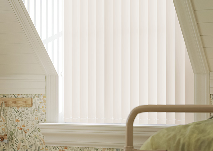 Trinity (Blackout), Cotton White - Vertical Blind - Image 5